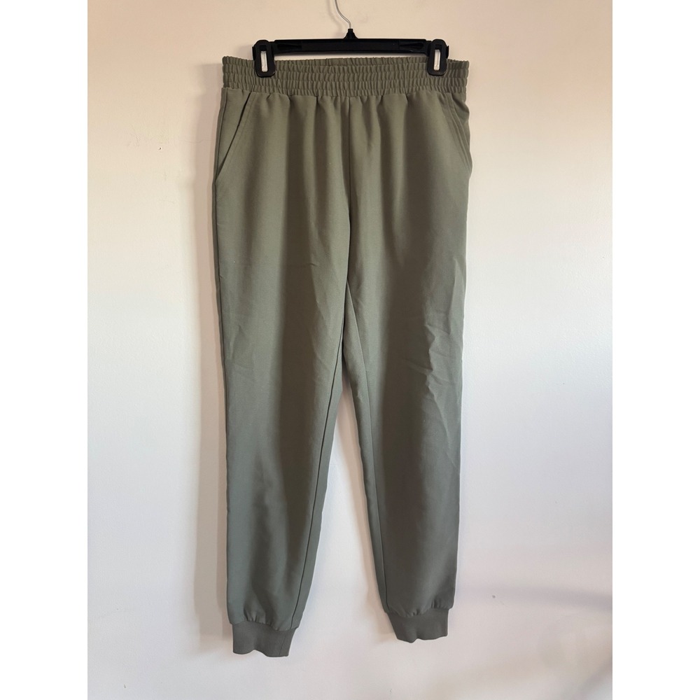 Splendid Women Olive Green Smocked Waist Jogger Pants SB11745 Small